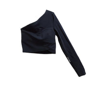Lululemon Sporty Set Black One Long Sleeved Top Size 2 + Align Shorts Size 0