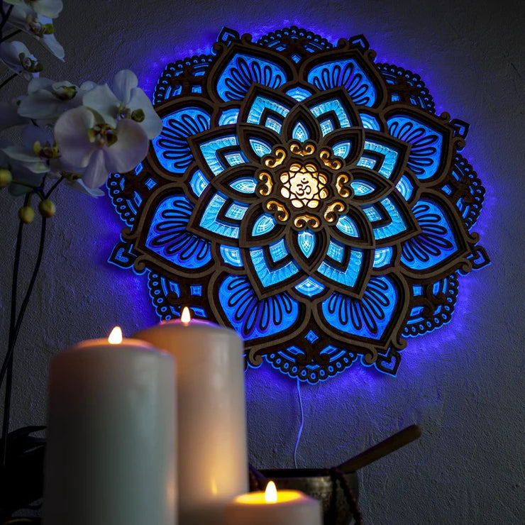 Mandala Yoga Room Creative Night Light Atmosphere