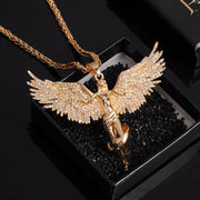 Dark Angel Hip Hop Chain Men’s Necklace in Gold, Silver