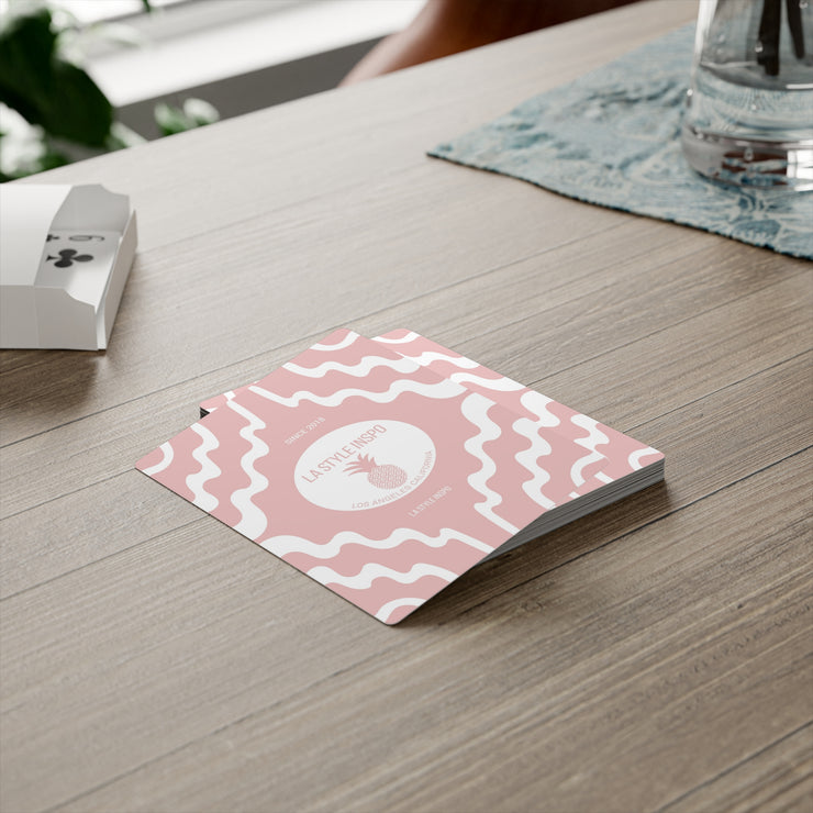 LA Style Inspo New Poker Cards in Pink!