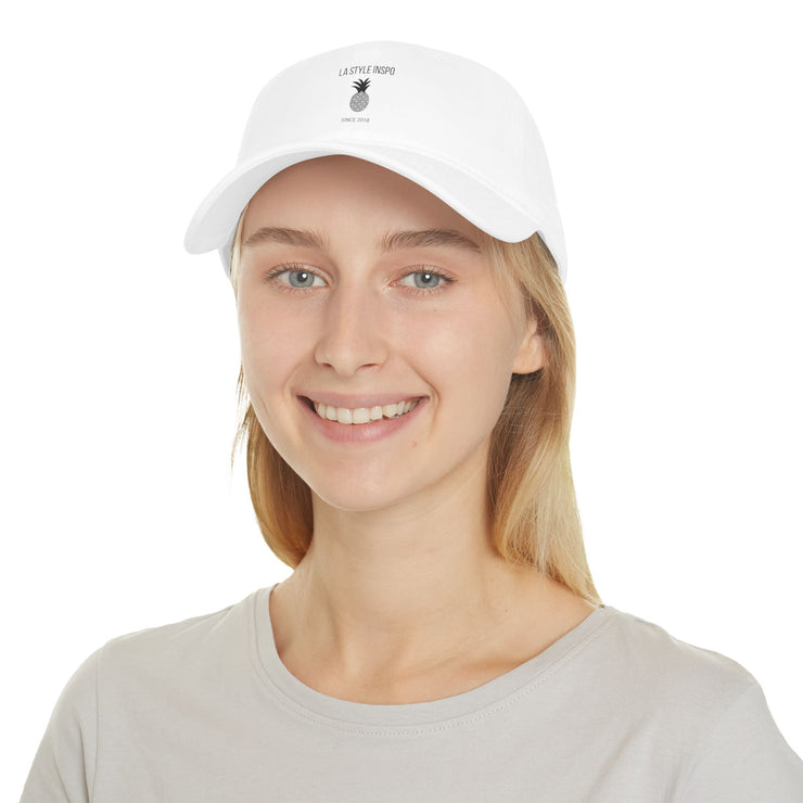 LA Style Inspo Clean Slate White Baseball Cap