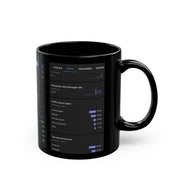 LA STYLE INSPO Geek Business Analytics Software Saavy Smart Black Mug 11oz