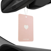 LA Style Inspo Scented Heart Car Air Freshener Pink in Pine, New Car, and Black Ice