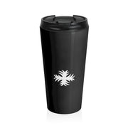 Pineapple Cross Stainless Steel Travel Mug Black 15 OZ