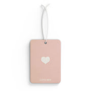 LA Style Inspo Scented Heart Car Air Freshener Pink in Pine, New Car, and Black Ice