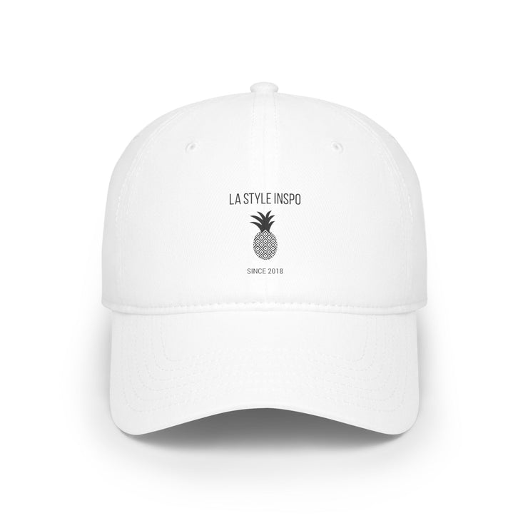 LA Style Inspo Clean Slate White Baseball Cap