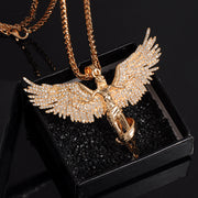 Dark Angel Hip Hop Chain Men’s Necklace in Gold, Silver