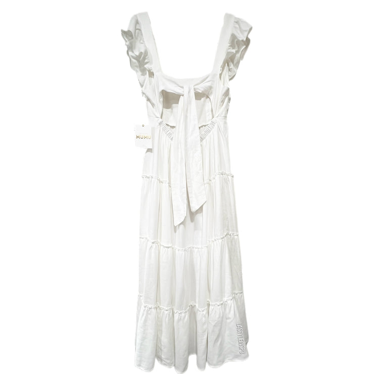 Show Me Your MuMu Lovely Maxi Midi Dress in White Size Medium