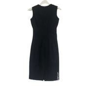 Zara Midi Dress Back Slit in Black Size XS