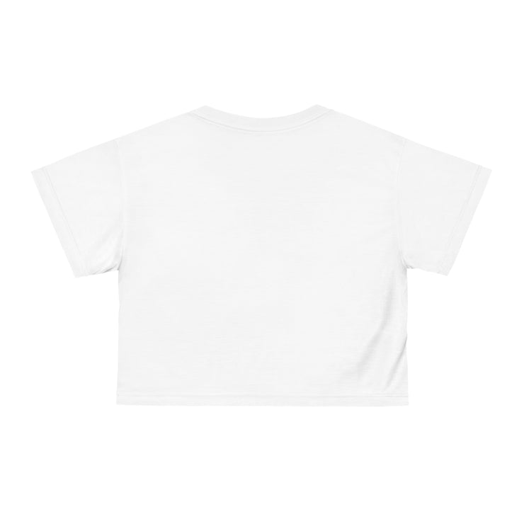 LA Style Inspo Women Crop Tee Logo in White Size XS, S, M, L, XL, XXL