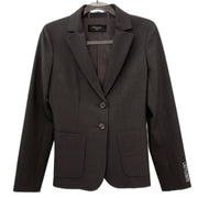 Weekend MaxMara Womens Single Breasted Blazer Gray Size 4