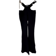 POSTER GIRL Chain Pants Cut Out Hips in Black Size Medium