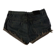 One Teaspoon Denim Shorts Distressed in Black Size 27