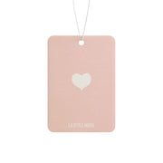 LA Style Inspo Scented Heart Car Air Freshener Pink in Pine, New Car, and Black Ice