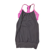 Lululemon Sporty Top with Bra Gray Pink Size 6