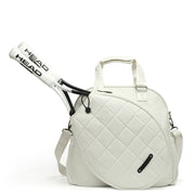 Tennis Sports Bag 2 PACK Men And Women Adult Couple in Color White Style Bag / Backpack