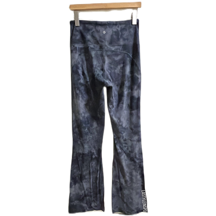 Lululemon Groove Super High Rise Flared Pant in Diamond Dye Pitch Grey Size 8