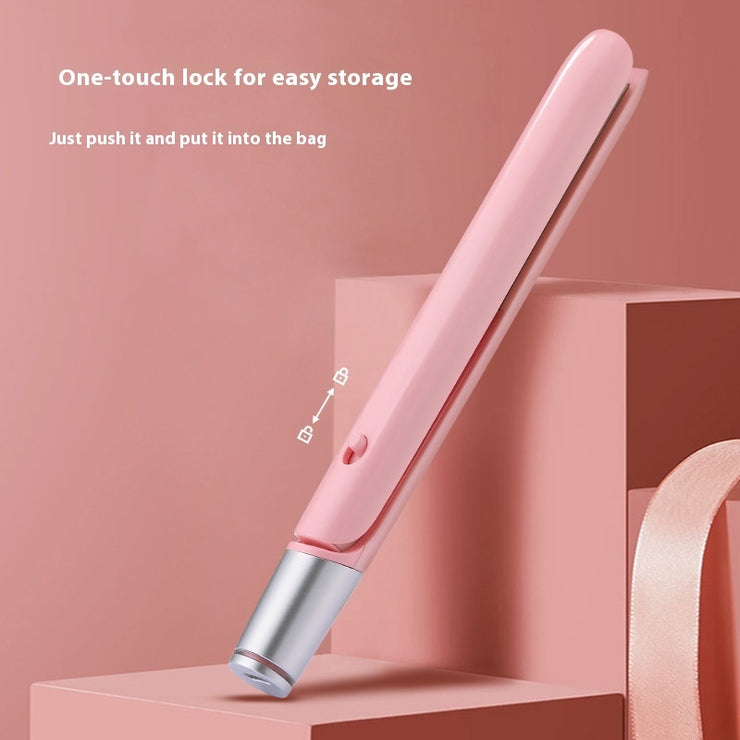 Usb Charging Multifunctional Mini Hair Curler Color Cherry Blossom Podwer Pink