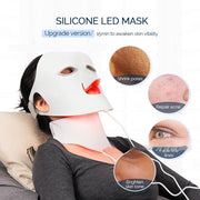 Skin Rejuvenation Beauty Silicone Mask Color LED Light 7 Colors Phototherapy Photon Facial