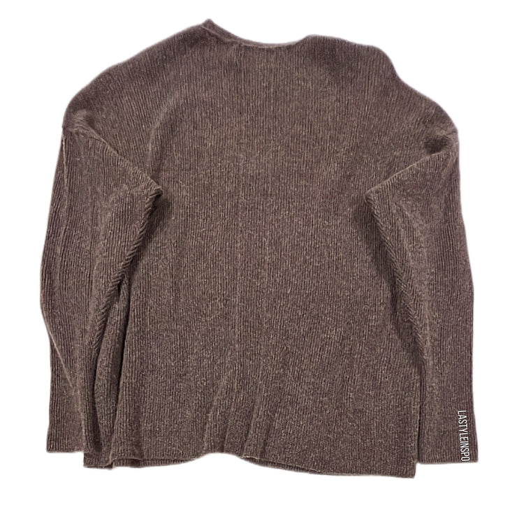 Wildfox 100% Cashmere Sweater V Neck Laced Front in Brown Size Small