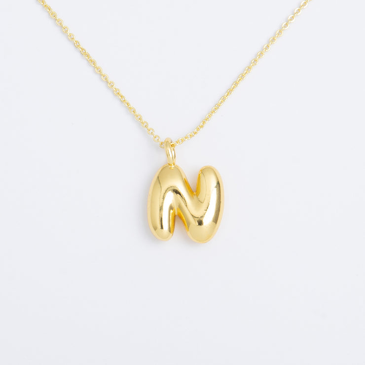 Choose your name! A-Z Letters in Gold. 26 English Alphabet Pendant Necklace
