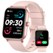 Heart Rate Monitoring 
Multi Functional Sports Mode Smartwatch in Pink and Black