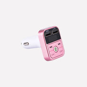 Bluetooth Car FM Transmitter MP3 Player Handsfree Disk Car in Black, Pink, Gold and White