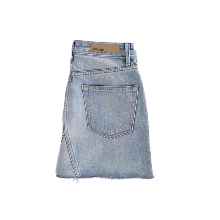 GRLFRND Eva Denim Skirt As Seen On Bella Hadid Size 25