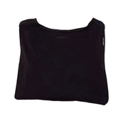 Stori. Cut Front Long Sleeved Crop Top Black Size 6