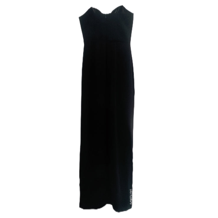 Amanda Uprichard Cherri Gown Maxi Dress in Black Size XS