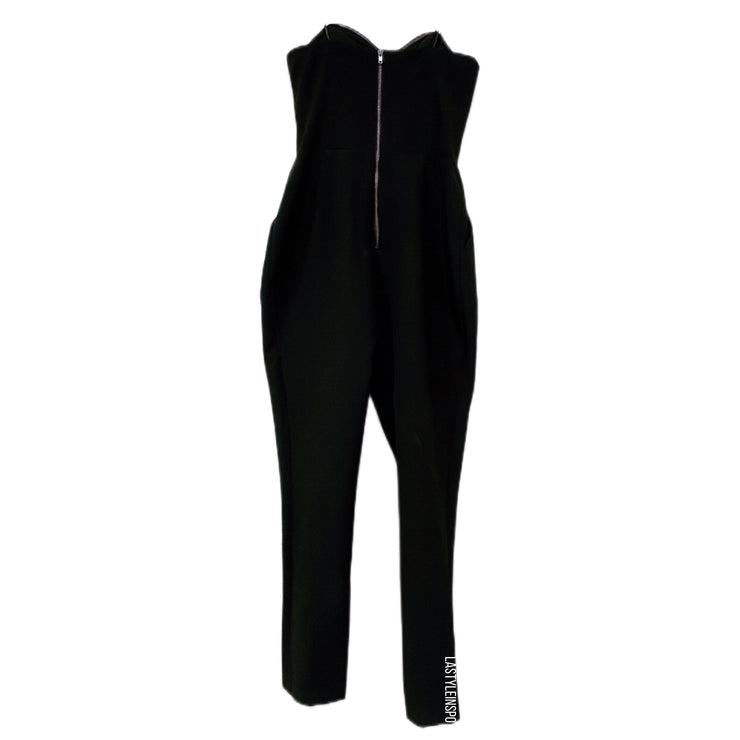 Adelyn Rae Jumpsuit Sleeveless in Black Size XS