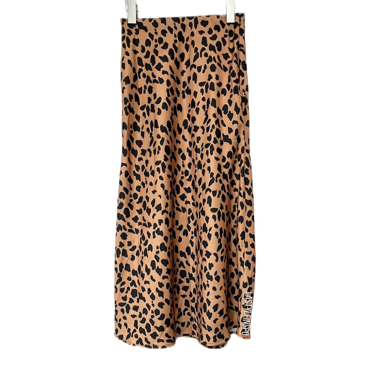 Urban Outfitters Midi Skirt Leopard Animal Print Size Small