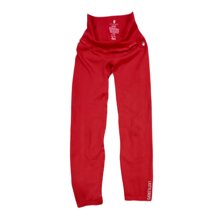 Free People Movement Stretchy Full Leggings in Red Size M-L