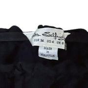 Miss Selfridge Long Sleeve Crop Top in Black Size 4
