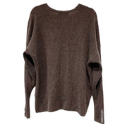Wildfox 100% Cashmere Sweater V Neck Laced Front in Brown Size Small