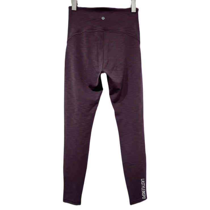 Lululemon Power Within Super High-Rise Pant 28" Heathered Black Currant Size 8