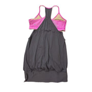 Lululemon Sporty Top with Bra Gray Pink Size 6