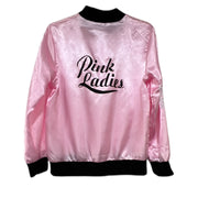 Pink Ladies Satin Jacket As Seen On the Pink Ladies of the movie Grease in Size Small