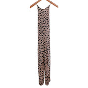 LNA Feline Leopard Jumpsuit Cross Back Size XXS