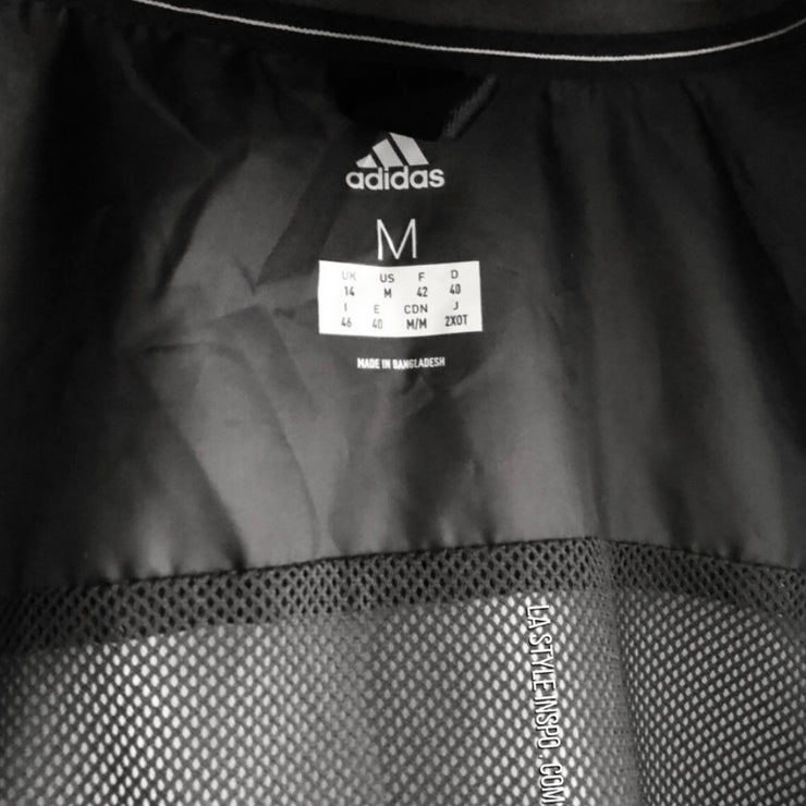 Adidas Rain Black Jacket Hoodie Size Medium