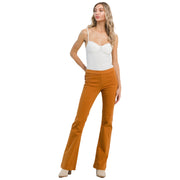 Jelly Jeans Mid Rise Caramel Pull On Flare Pants ALL SIZES S, M, L, XL