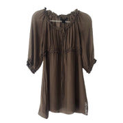 Marc Jacobs Victorian Boho Long Sleeved Brown Dress Size XS