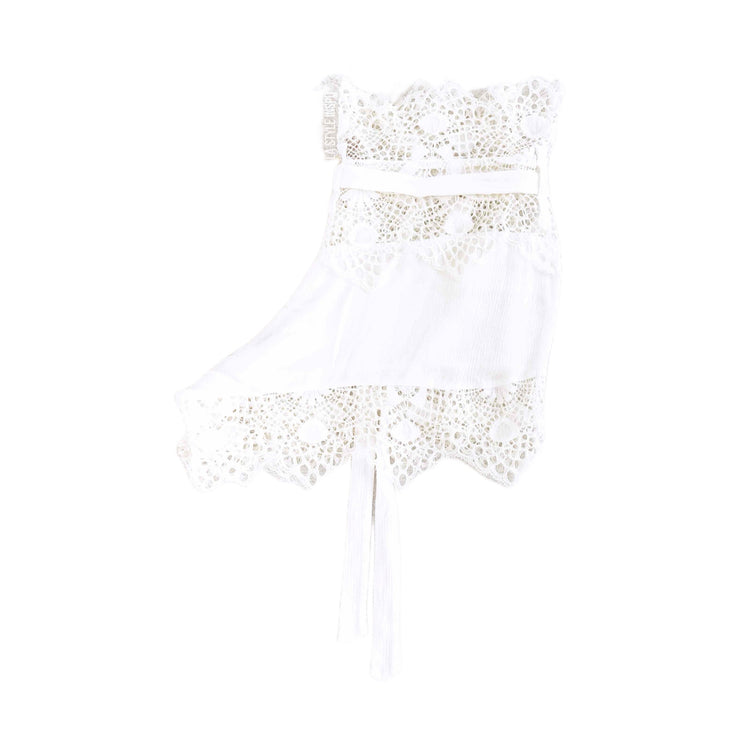 For Love and Lemons Caracas Lace Shorts Boho White Size Size Small