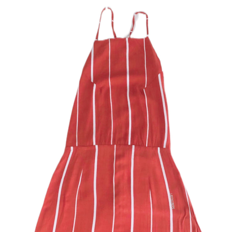 Faithfull the Brand Boho Red Stripped Maxi Dress