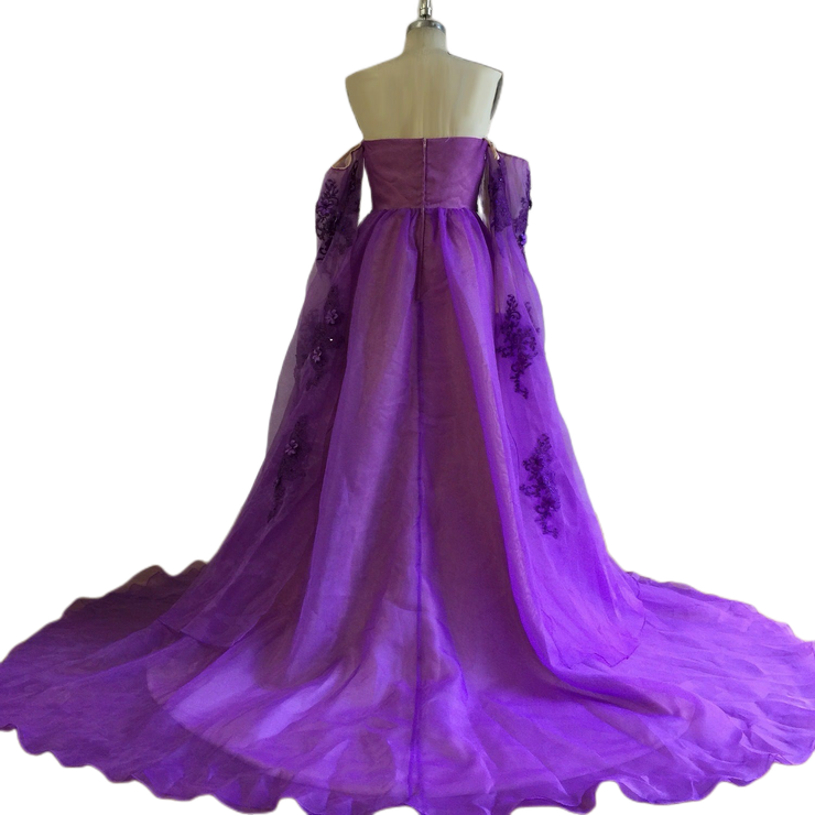 Stunning Fairy Queen Goddess Elf Fantasy Women Elegant Boho Maxi Dress in Green Emerald / Purple Size XS, S, M, L, XL, XXL, XXXL