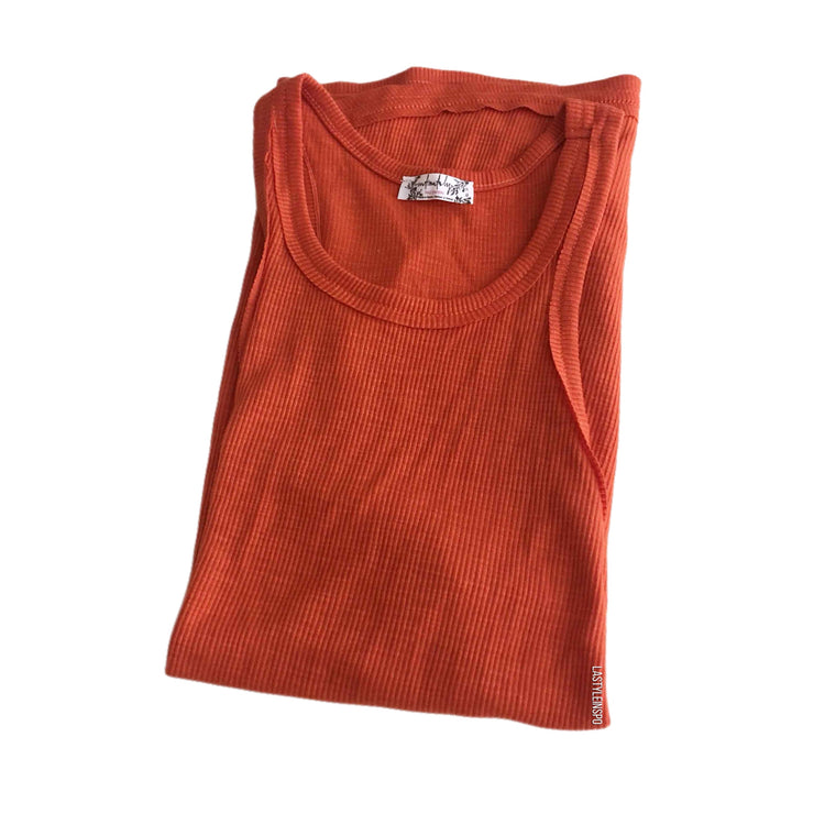 Free People Tank Top Red Scarlet XS