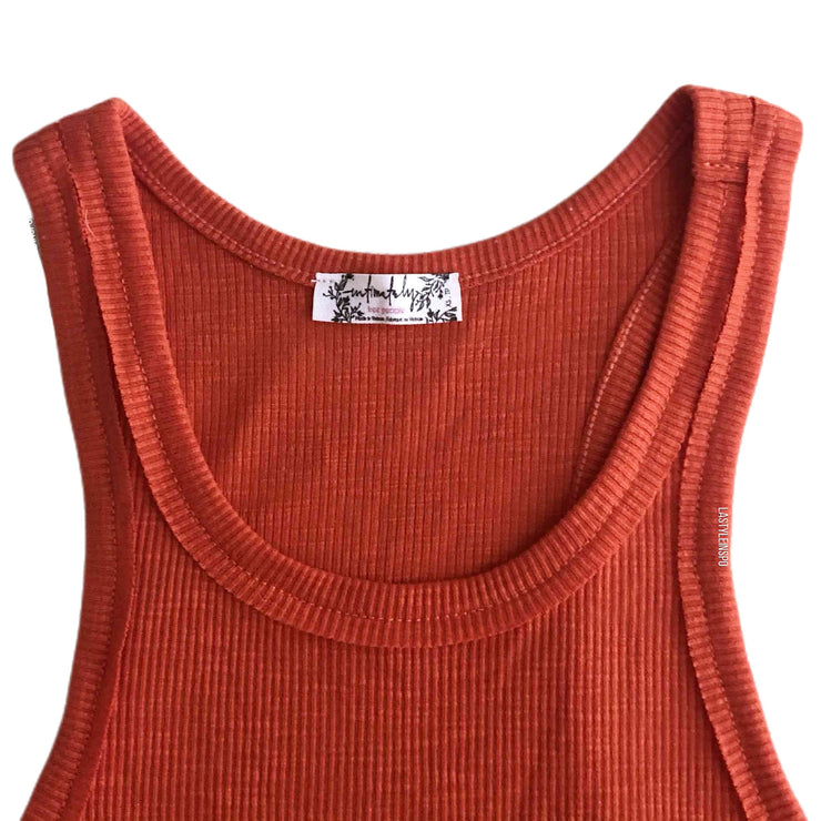 Free People Tank Top Red Scarlet XS