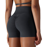 Women Yoga Shorts Bikers With Phone Pocket Fitness Sports Size XS, S, M, L, XL