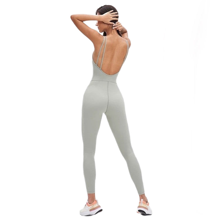 Beauty Naked Back Jumpsuit Women&