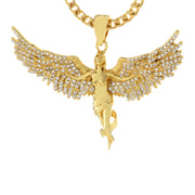 Dark Angel Hip Hop Chain Men’s Necklace in Gold, Silver